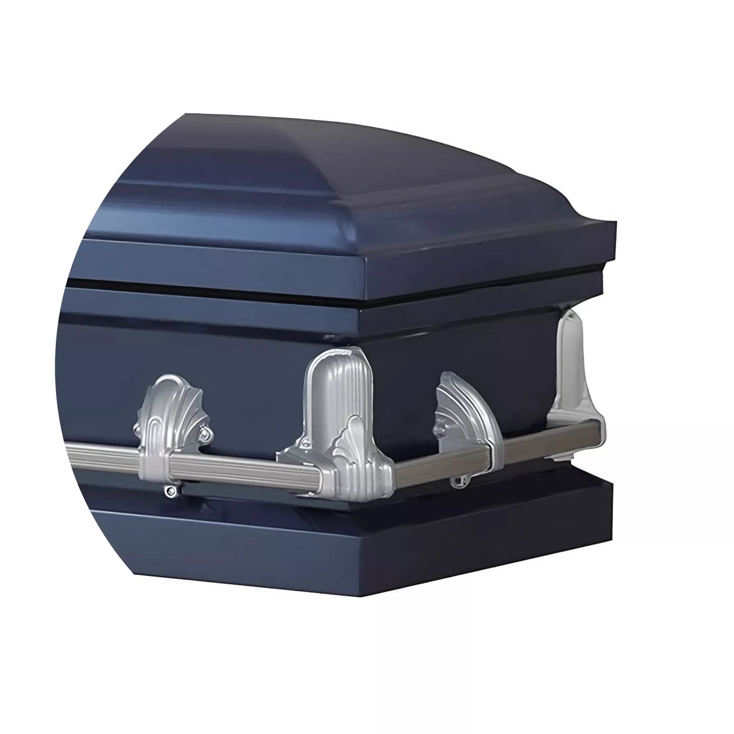 Doveran Dark Blue Casket - Interior Color - Light Blue