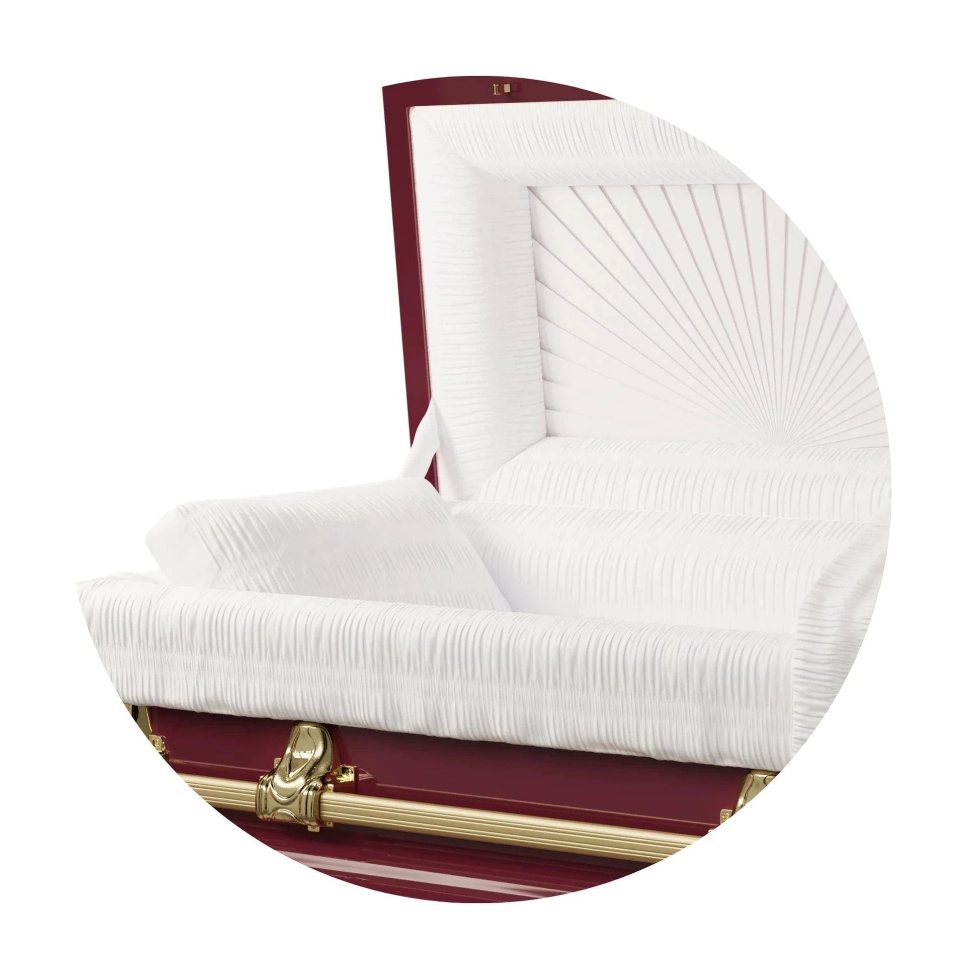 Rio Steel Maroon and Gold- Interior White