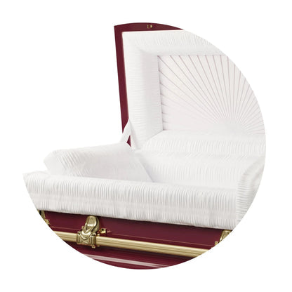 Rio Steel Maroon and Gold- Interior White