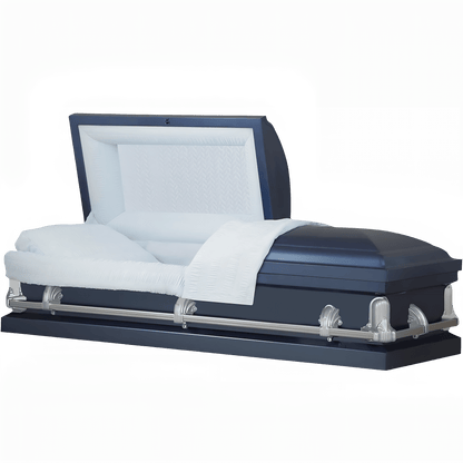 Doveran Dark Blue Casket - Interior Color - Light Blue